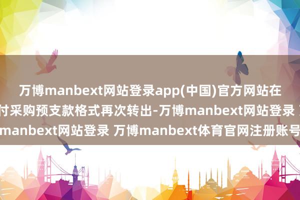 万博manbext网站登录app(中国)官方网站在归赵次日或数日内以支付采购预支款格式再次转出-万博manbext网站登录 万博manbext体育官网注册账号