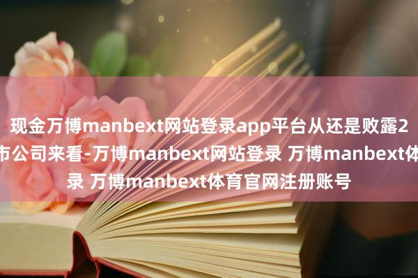 现金万博manbext网站登录app平台从还是败露2024年年报的上市公司来看-万博manbext网站登录 万博manbext体育官网注册账号